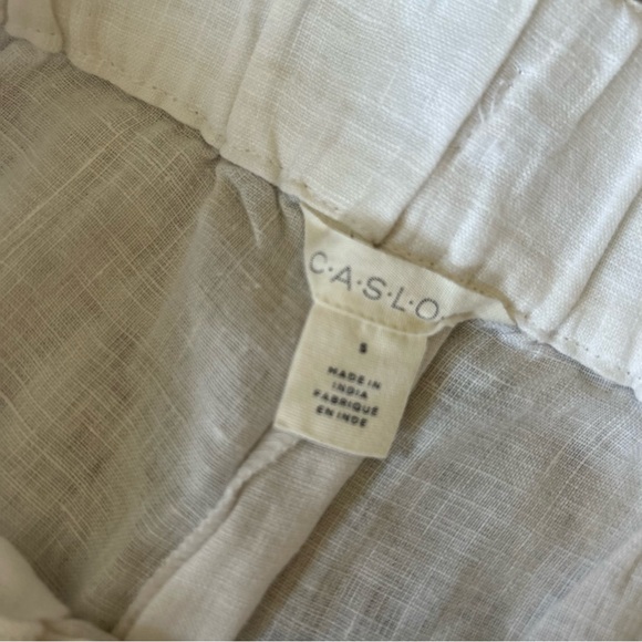 Caslon Tulip Hem Linen Pants - Picture 3 of 5